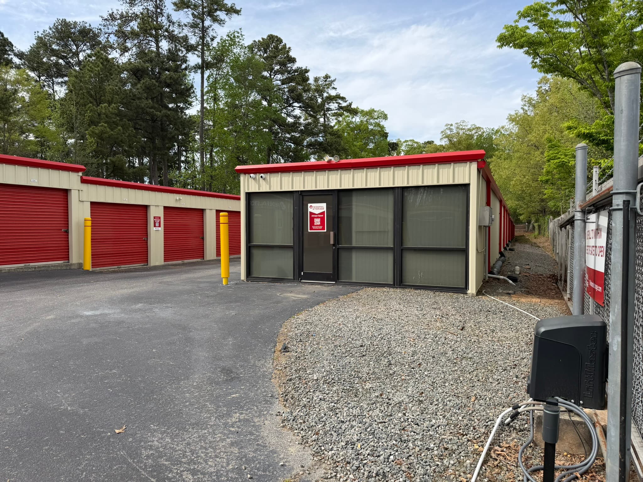 Raleigh red storage units