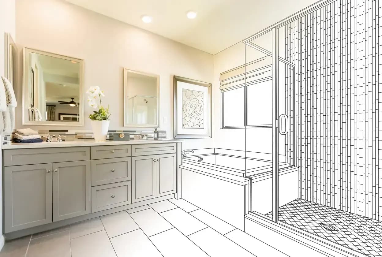 bathroom remodel rendering