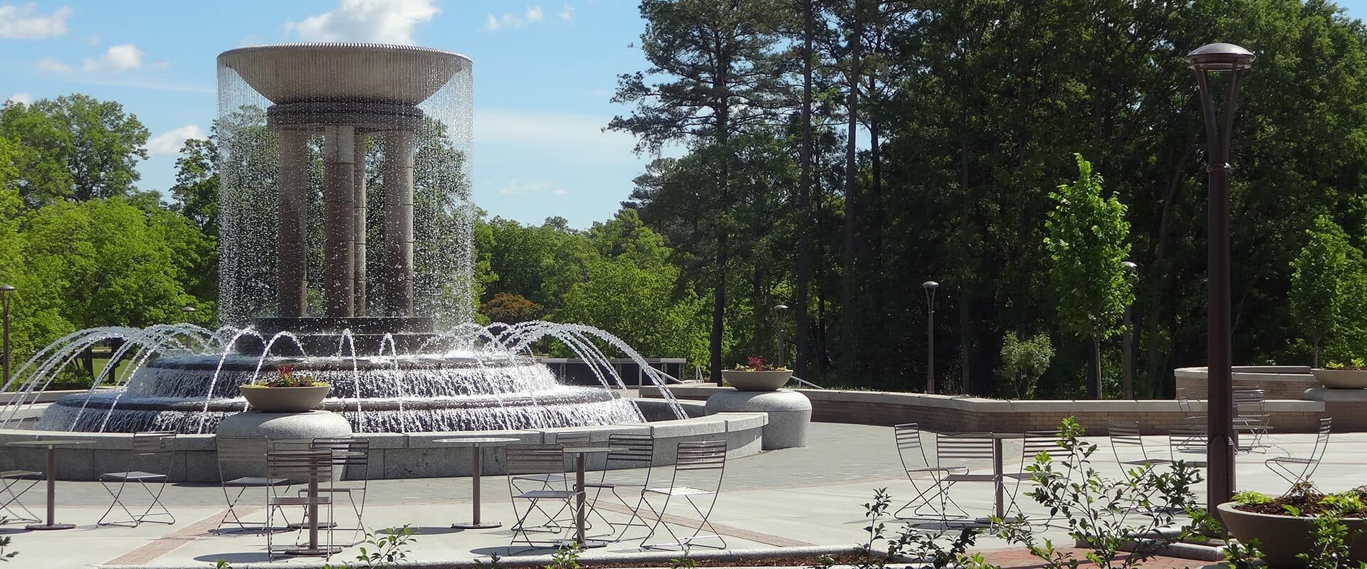 fountain in downtown cary north carolina