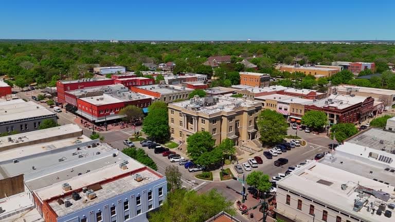 aerial view of mckinney texas