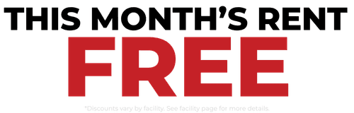THIS MONTH FREE, NO ADMIN FEE, & FREE LOCK!