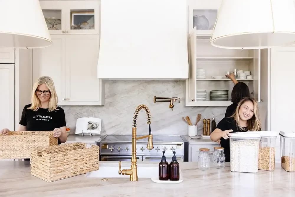 organizing a kitchen