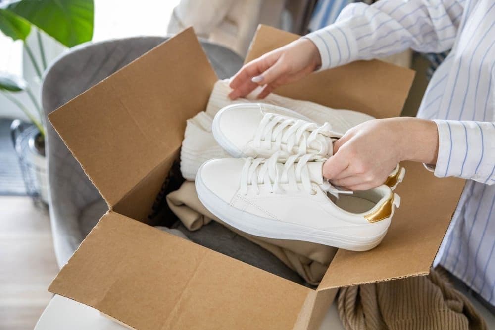 packing shoes for moving