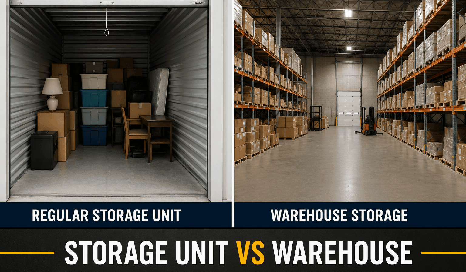 storage unit vs warehouse