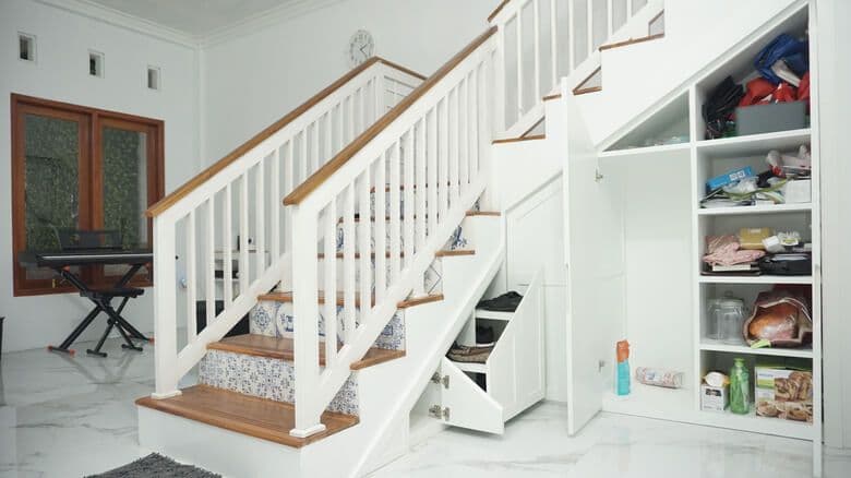 storage under stairs