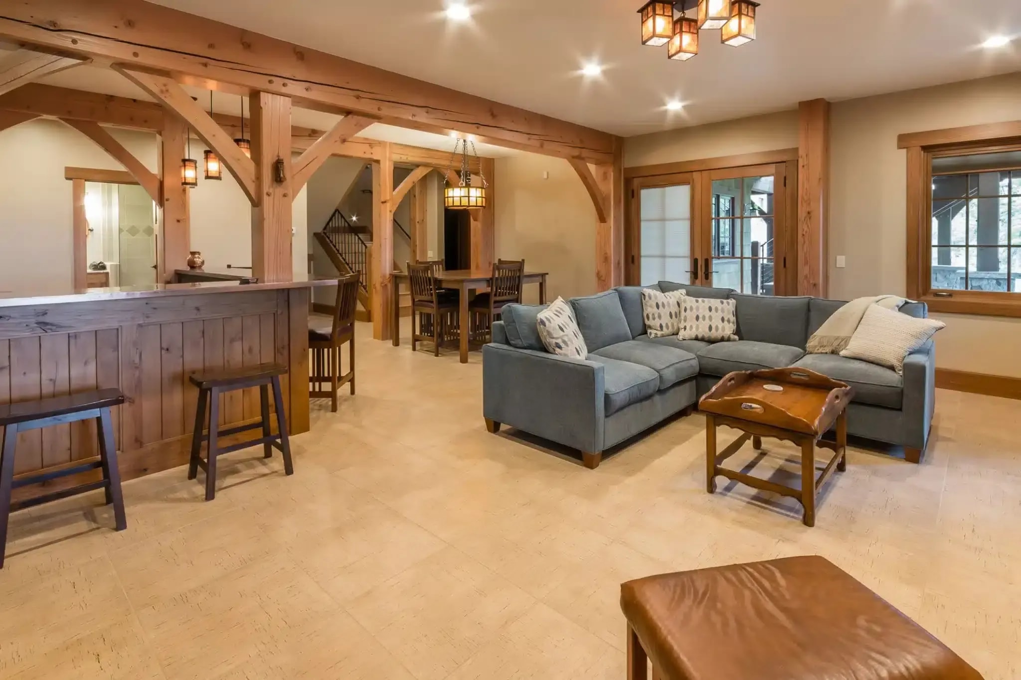 remodeled basement