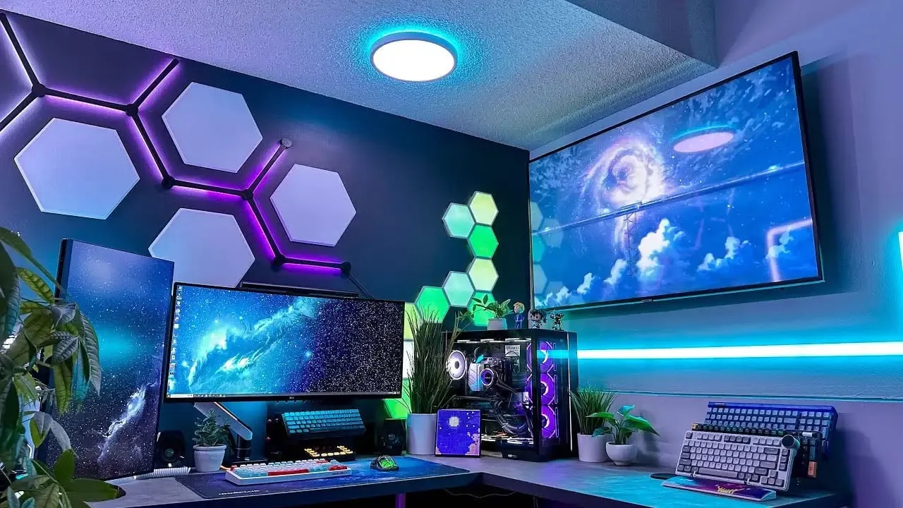 gaming room setup