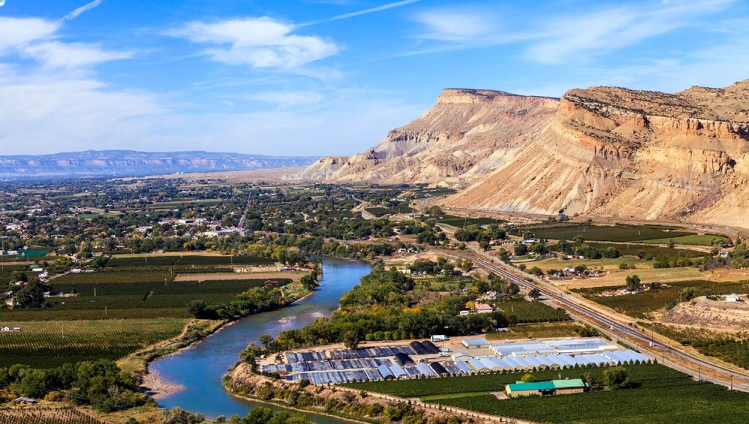 grand junction colorado aerial view