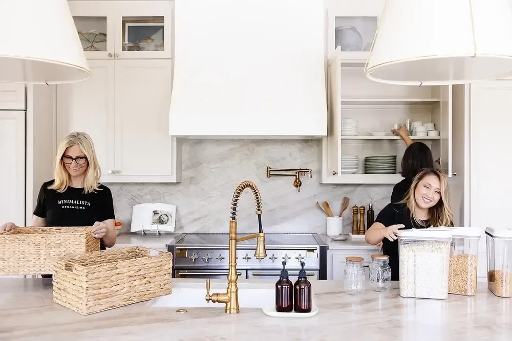 organizing a kitchen
