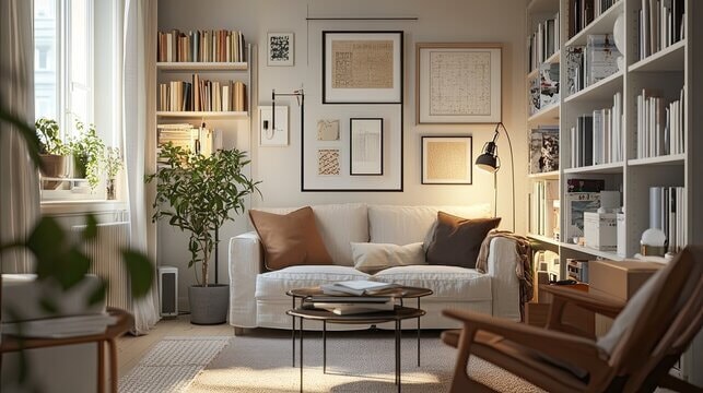 organized living room
