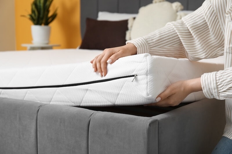 putting in a mattress