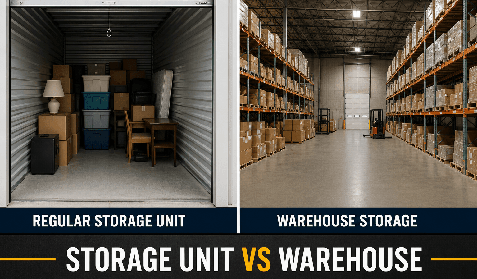 storage unit vs warehouse
