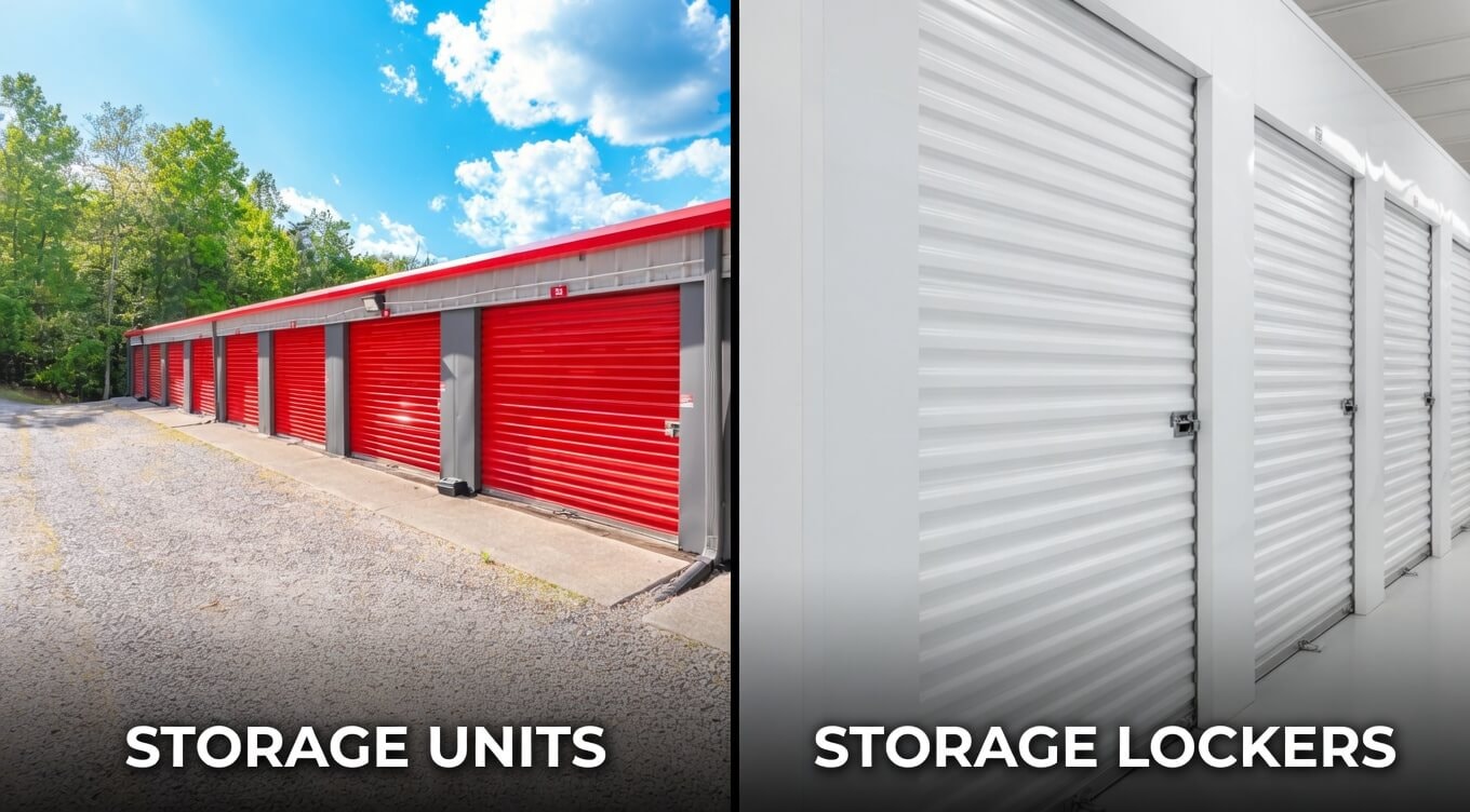 storage units vs storage lockers