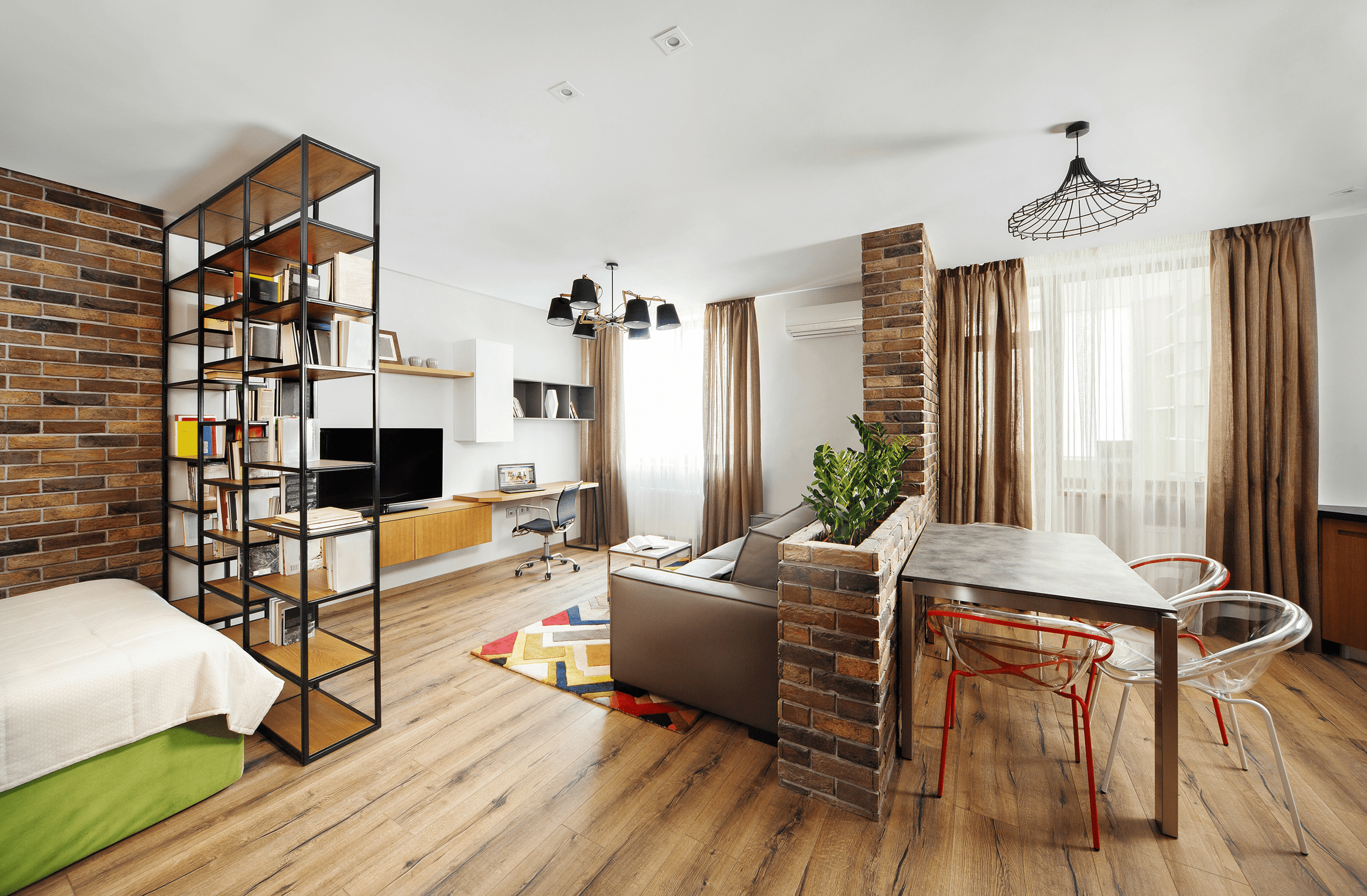 modern studio apartment
