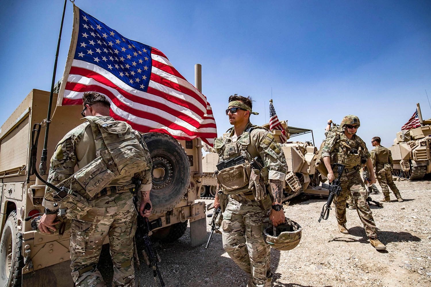 us soldiers at military base