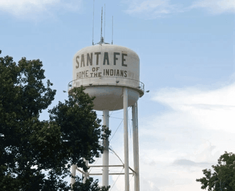 santa fe texas water tower