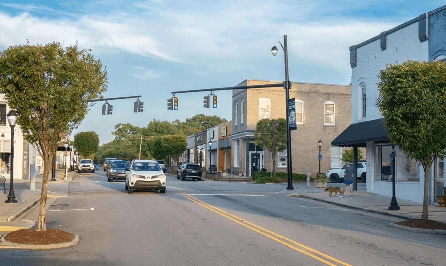 street in downtown wendell north carolina